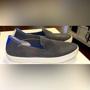 Rothy’s Women’s 7 original slip on shoe grey blue